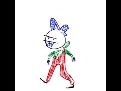Walk cycle animation - Little Bic Guy