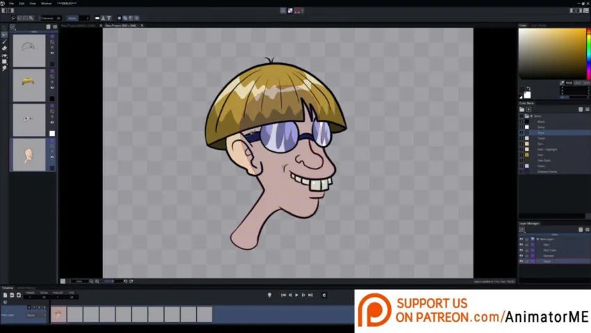 Nerdy Nerd 🤓 Made with @AnimatorME.official 💛#AnimatorME (2D Animation Software)