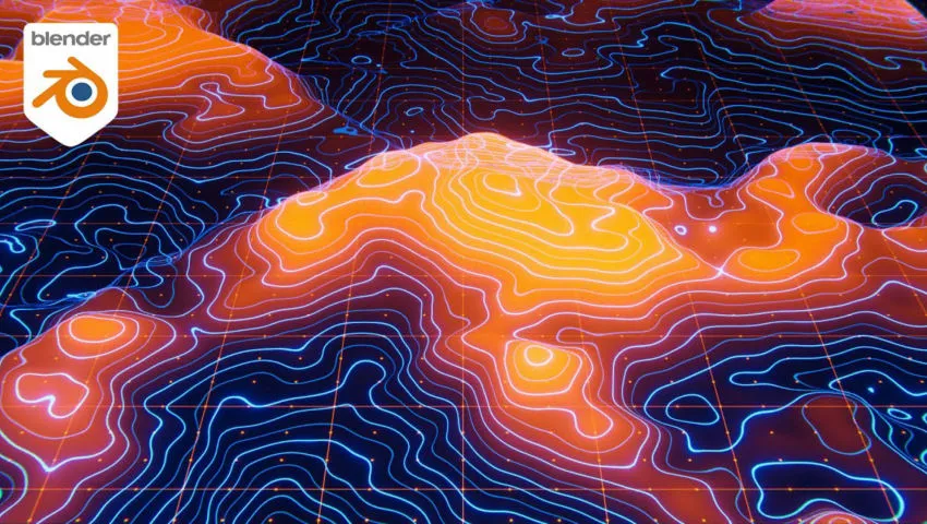 Build a Stylized Topographic Landscape in Blender!