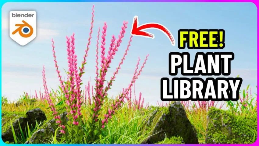 Amazing FREE Plant Library for Blender!