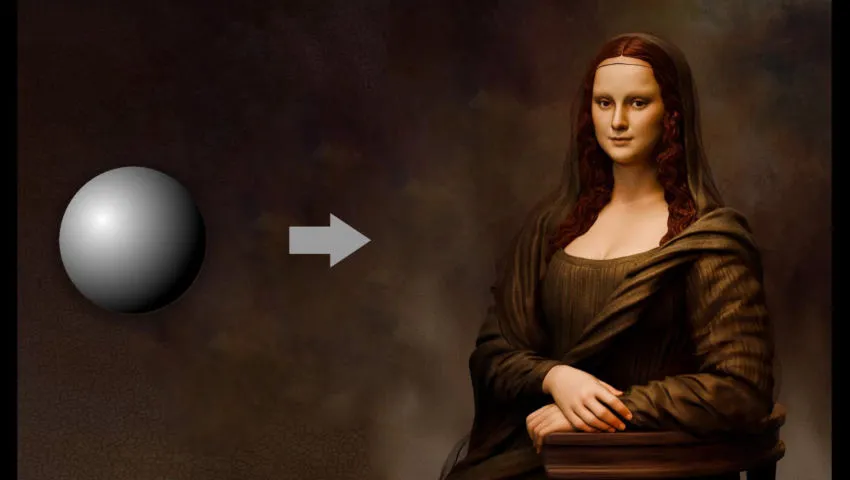 Blender Character sculpting - Monalisa