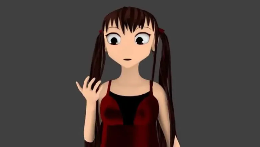 Anime Girl in Blender