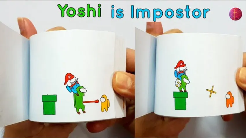 Among Us But Yoshi Is Impostor - Among Us Flipbook - Mr Flip