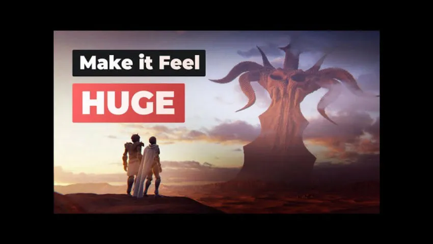 Make Your 3D Scenes look HUGE #b3d