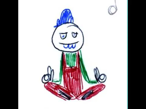 The art of méditation - Little Bic Guy [ 4 color pen animation ]