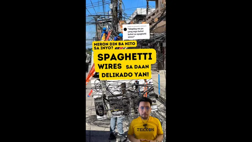 Replying to @xjuswaa Naku! Sinabi mo pa #spaghettiwires sa #poste! Buti na lang may 3 paraan tayo para i solve eto.