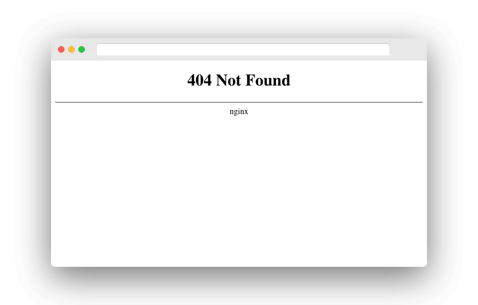 Nginx 404 Page