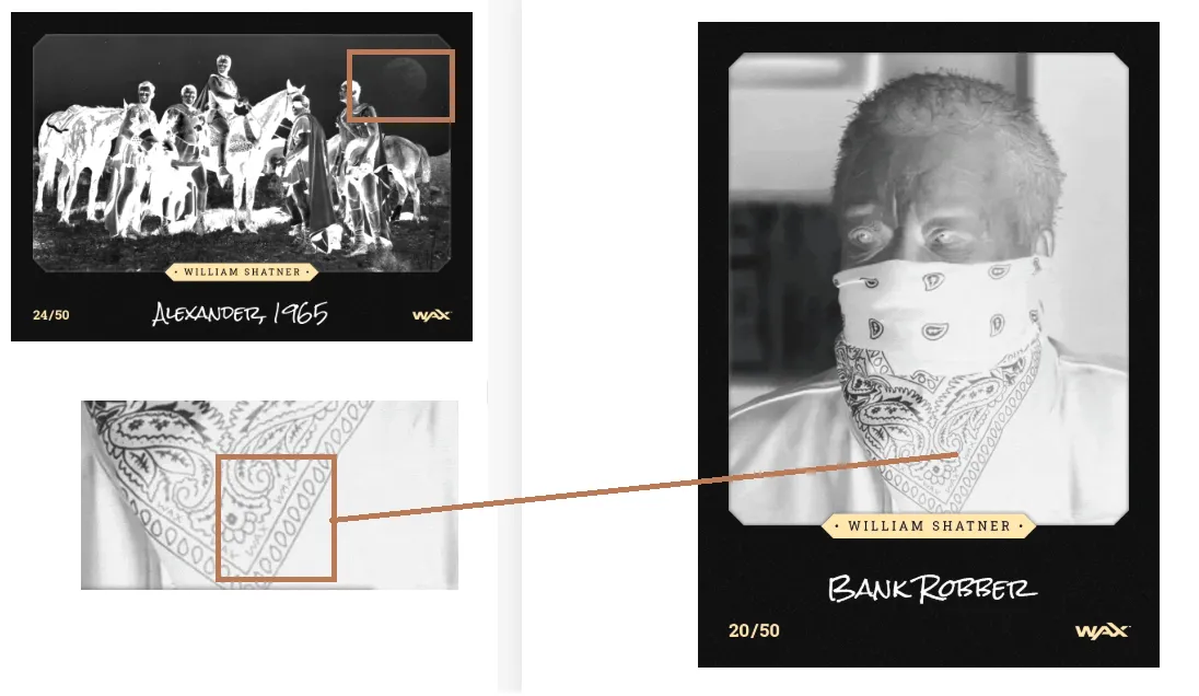 Easter Eggs in Shatner are hidden during the Xray transformations