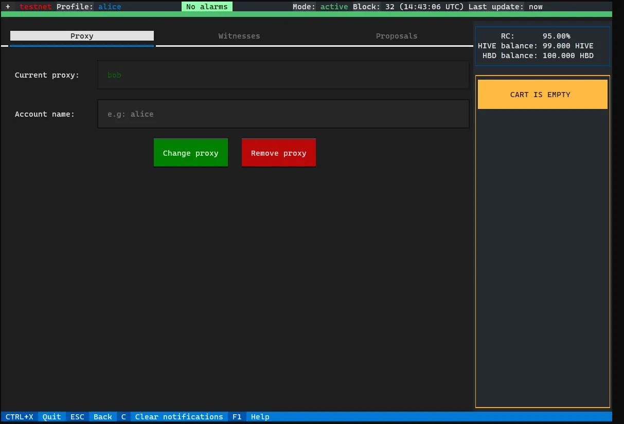 Setting a proxy