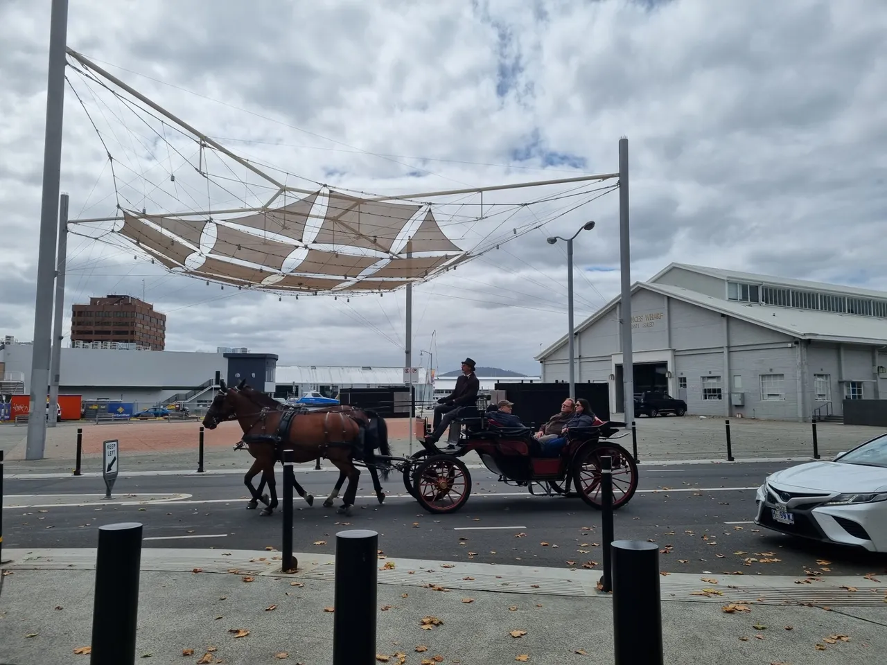 And then around the corner was Battery Point where the famous Salamanca Markets are held each Saturday morning. We did *not* go to the markets as we were down (south) at Geeveston and Dover doing some parkrun adventuring and beach time down there!