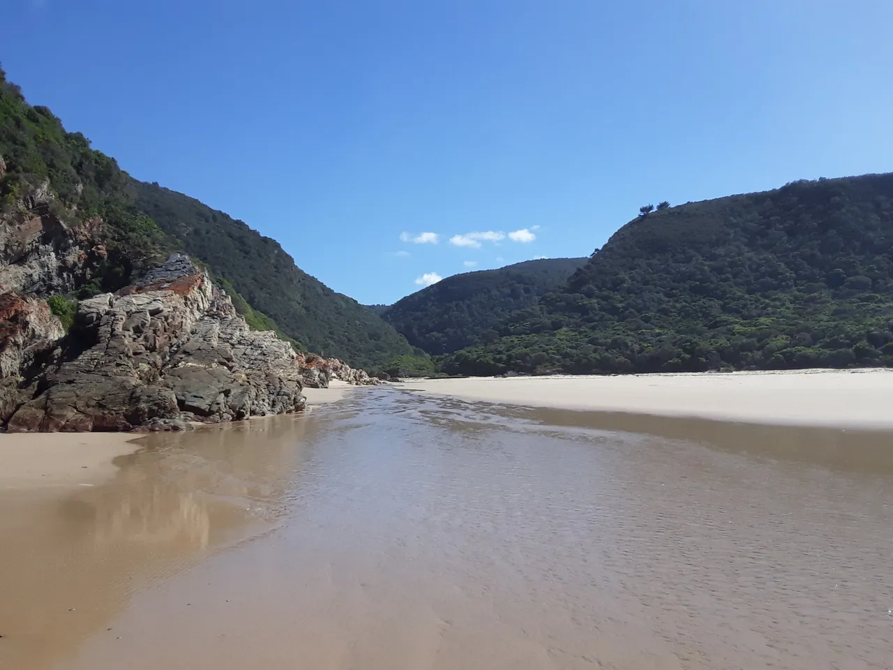 The river mouth may be shallow now yet it flows abundantly with fresh water throughout the year