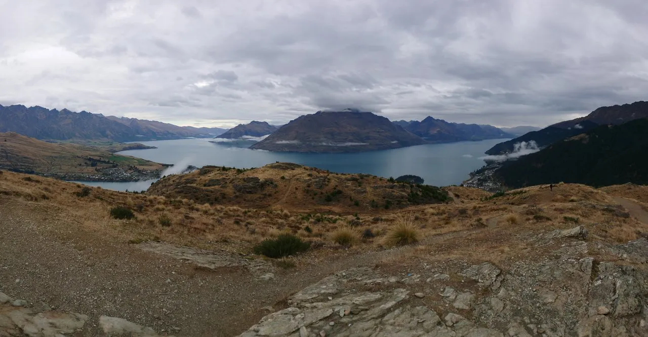 The view from the summit of the lake