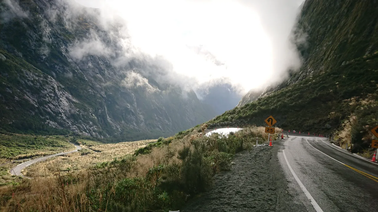 Amazing scenes at the west side of Homer Tunnel