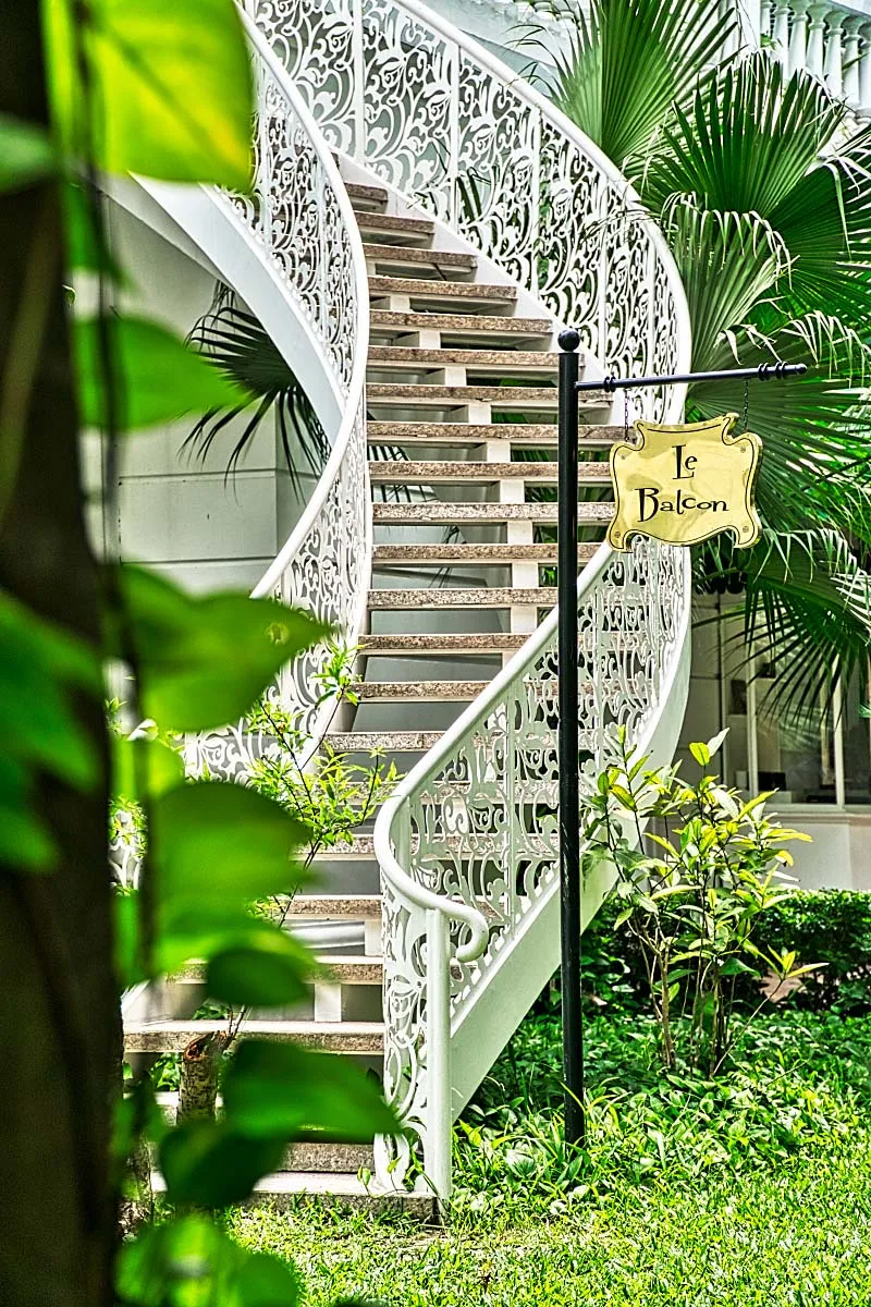 famous stairs at sofitel hanoi