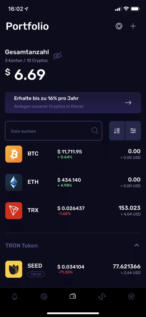 Klever Wallet ist da: Aktualisierte Multicoin-App für TRON und Co.
