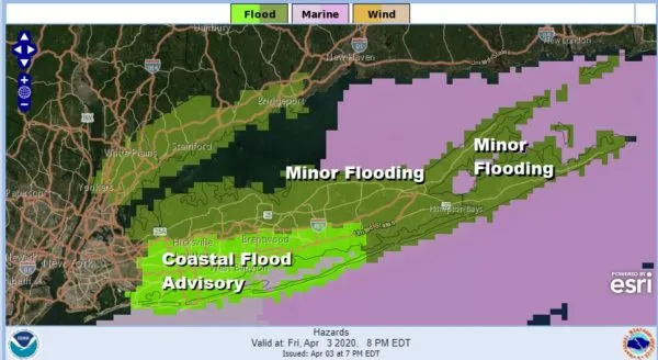 Coastal Flood Advisory Long Island Overnight Into Saturday Morning