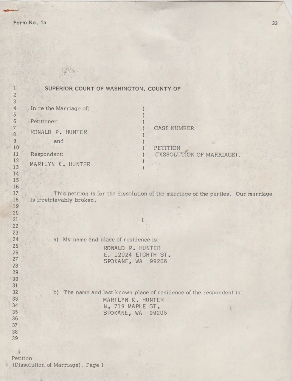 1977-04-14 - Thursday - Ron Hunter & Marilyn Morehead Marriage Dissolution-01.png