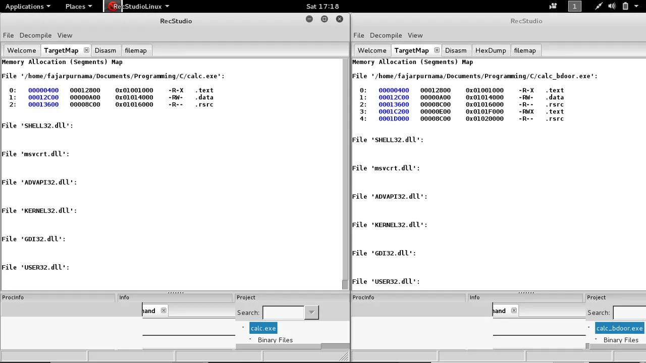 Figure 4. Examining executable with recstudio.png