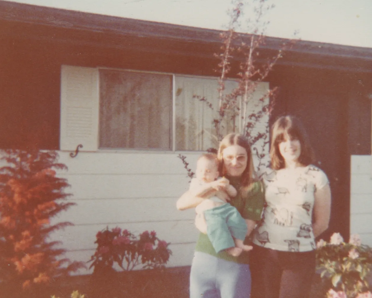 1970's of Marilyn, Karen maybe, and a baby.jpg