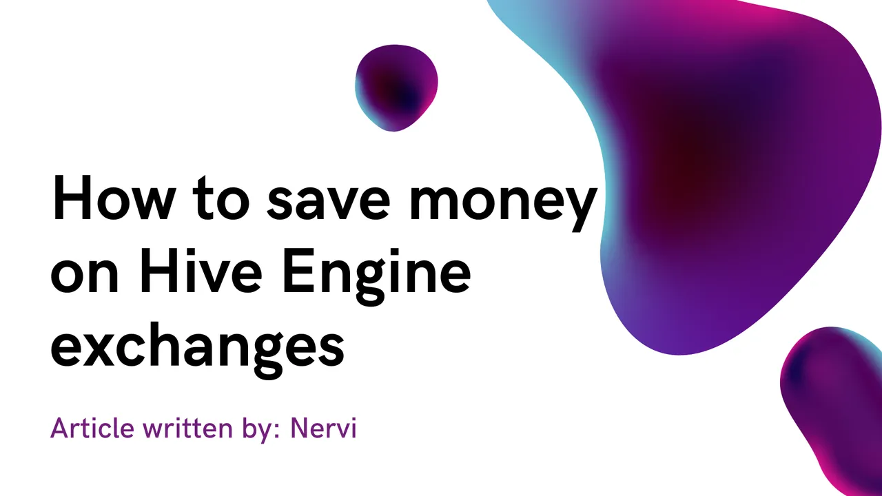 How to save money on Hive Engine exchanges.png