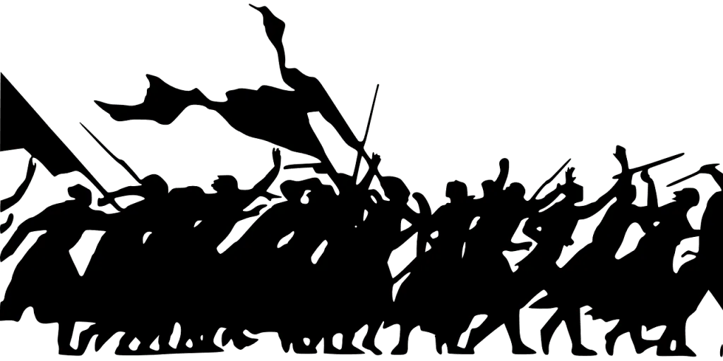 Silhouette of a revolt