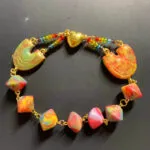 Rainbow bead bracelet