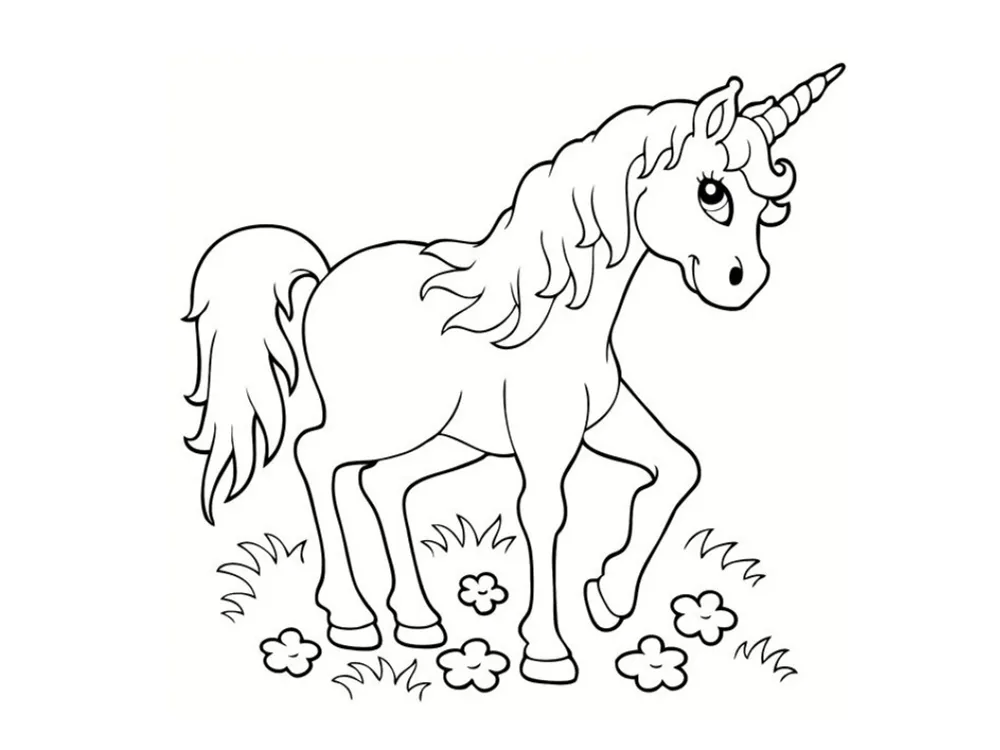 Kids Unicorn Drawings For Girls
