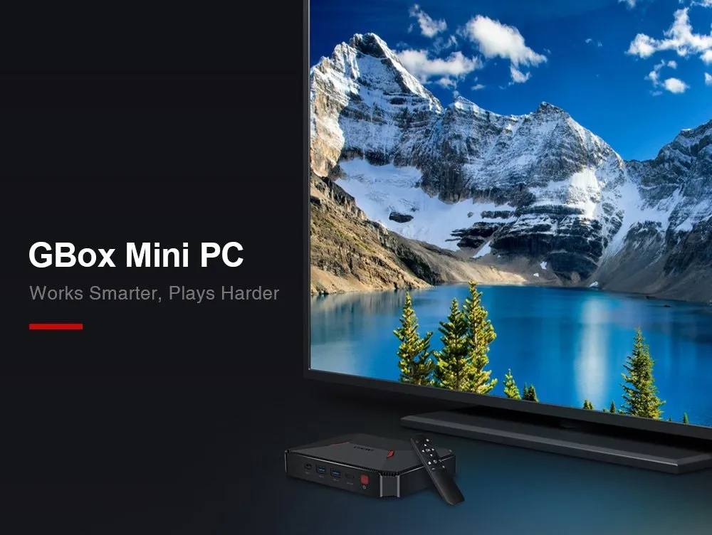 Gearbest Mini PC CHUWI GBox 4GB DDR4 + 64GB Storage. More information on the site ...