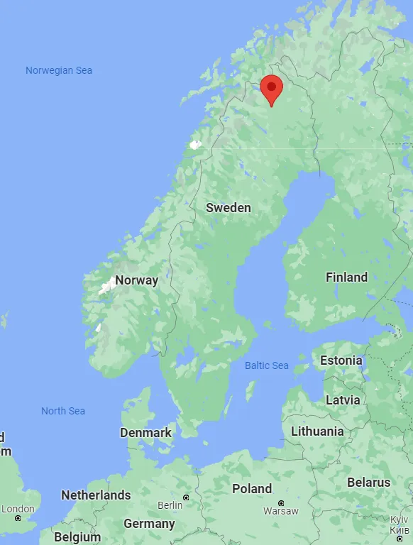 This is where Kiruna located. It is pretty north, right? ðð¬ïžâïžð¬ïžâïž