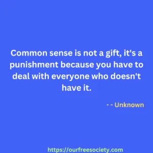 Common sense