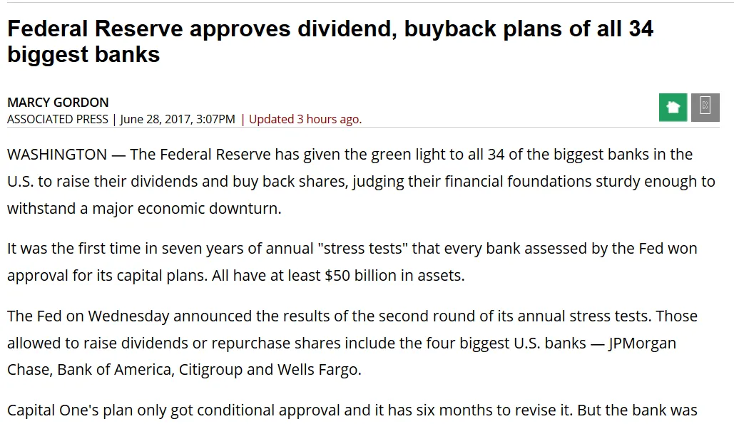 Federal Reserve approves dividend, buyback plans of all 34 biggest banks in u s.png