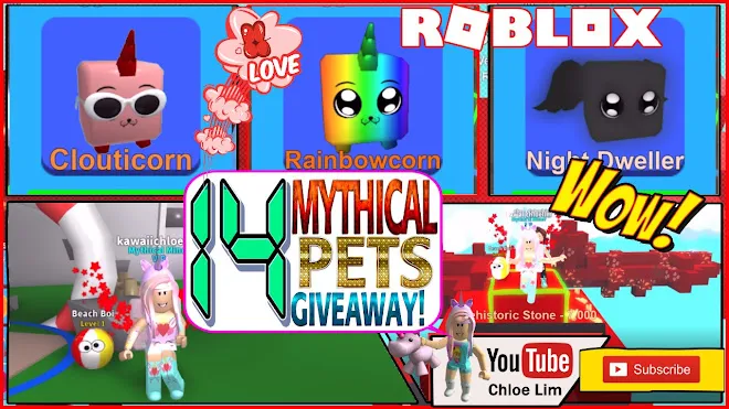 Roblox Mining Simulator Gameplay! 14 Mythical Pets giveaway! Fun TELEPORTER GLITCH!