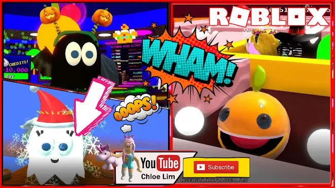 Roblox Pac-Blox Gameplay! Still Halloween! Looking Forward to CHRISTMAS ALREADY!