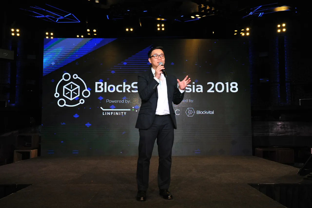 LINFINITY CEO Anndy Lian at BlockSpace Asia 2018.JPG