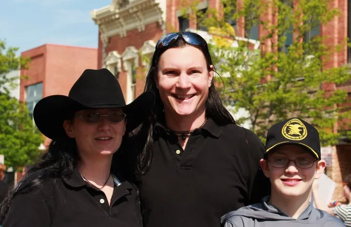 Scott family at PRIDE in Bozeman MT June 20 2011.jpg