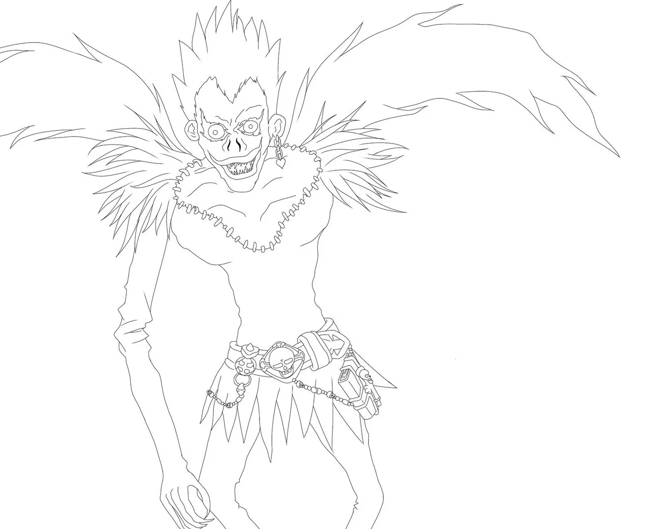 Ryuk line art