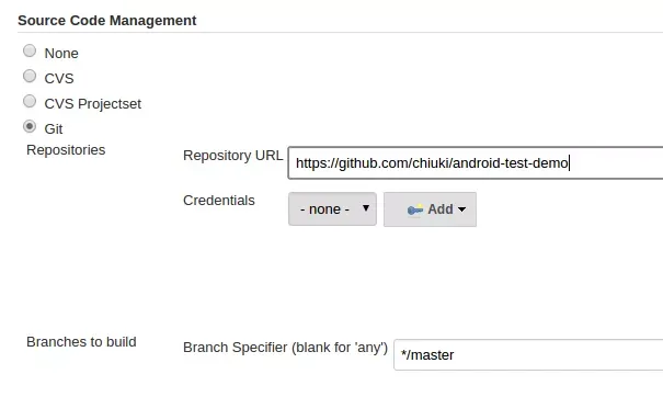 Create new Jenkins job and clone Git repo