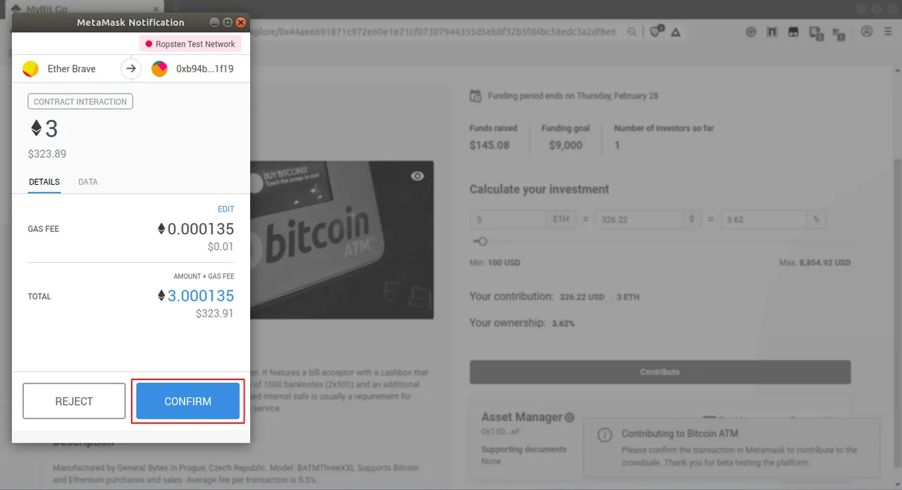 7. Metamask popup.png