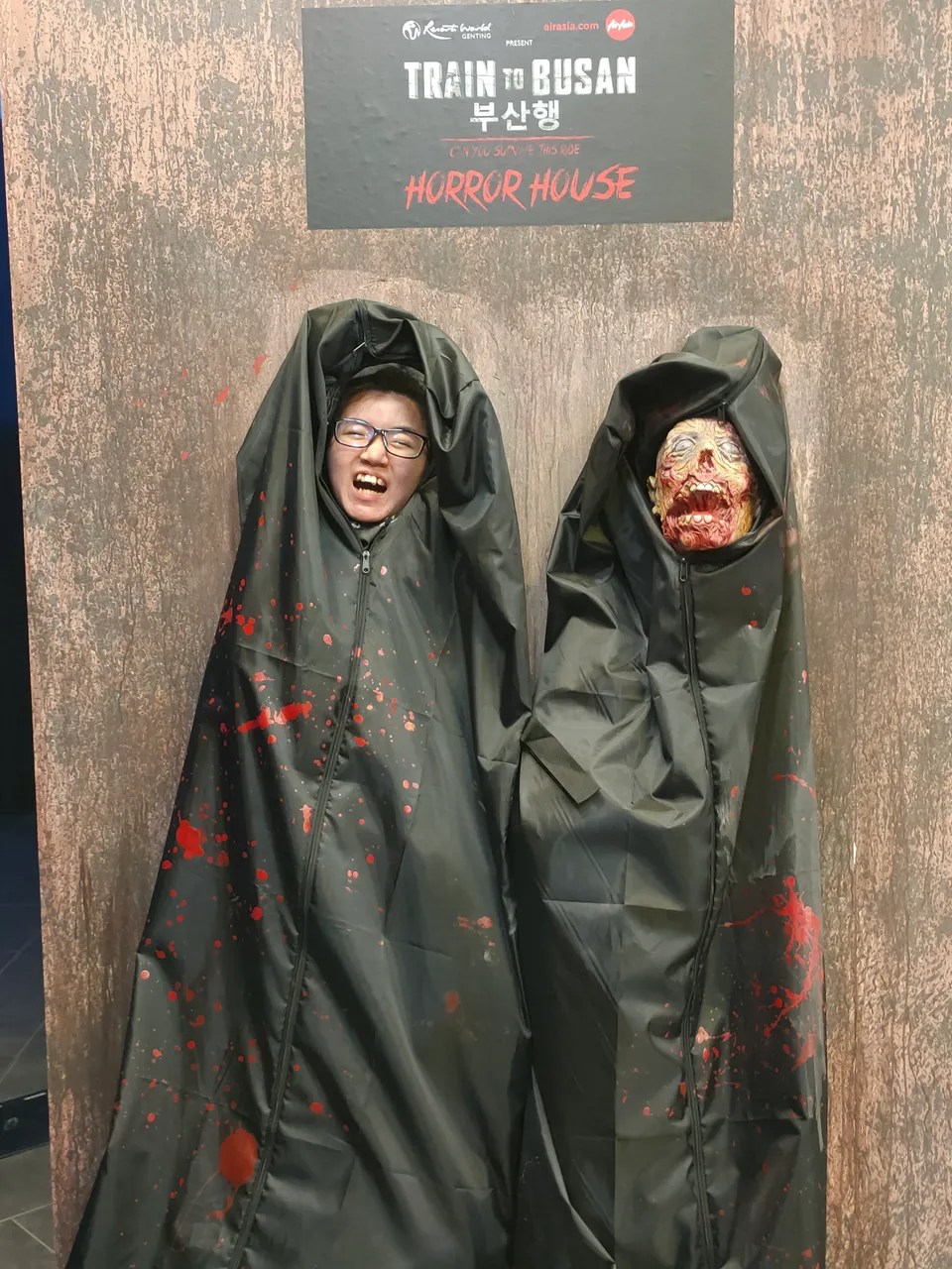 Photo with zombie