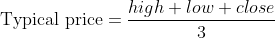 typical price equation.gif