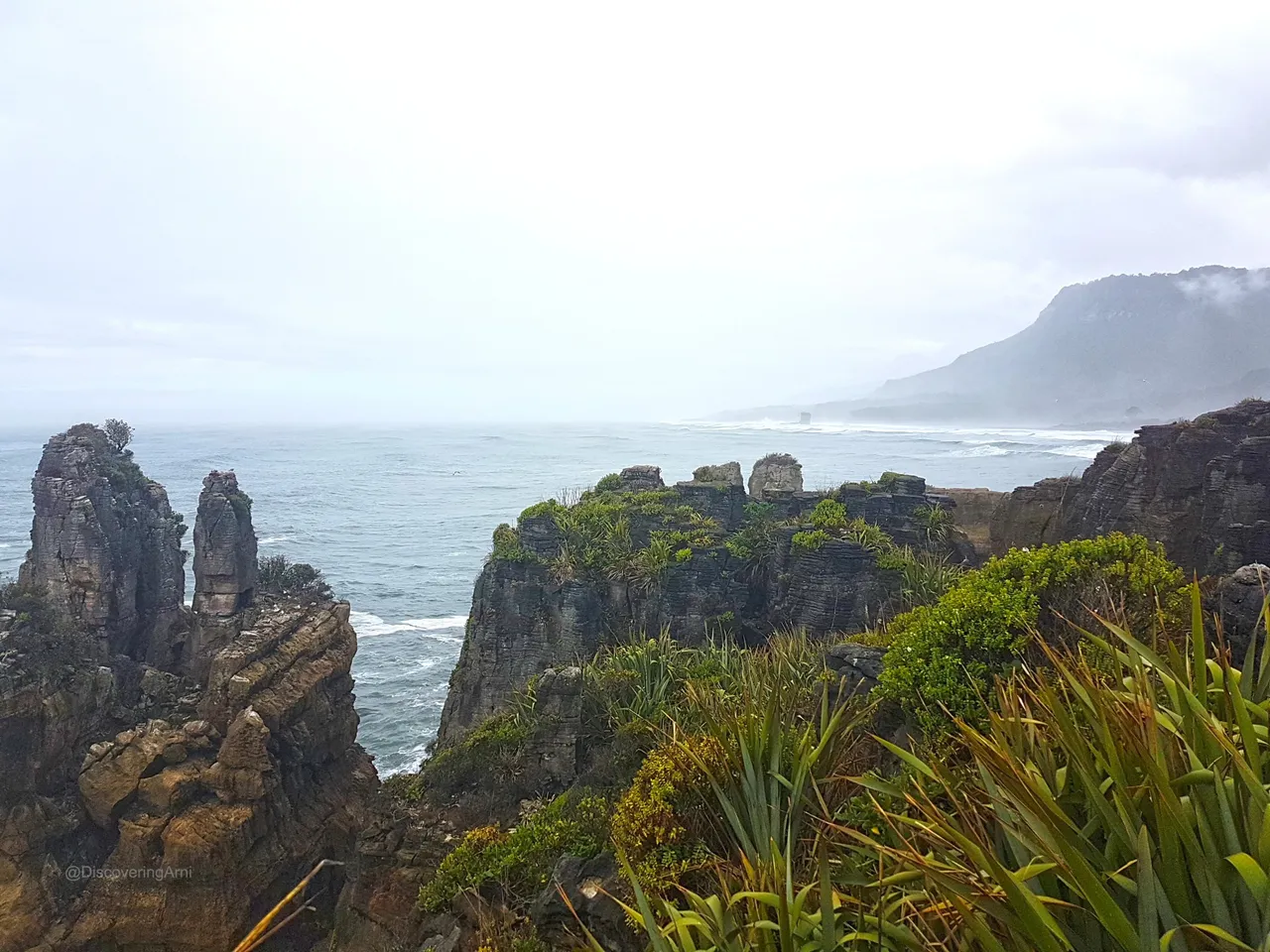 Pancake Rocks and Blowholes in Punakaiki