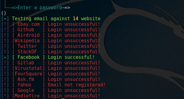 Cr3dOv3r password test agaist famous sites