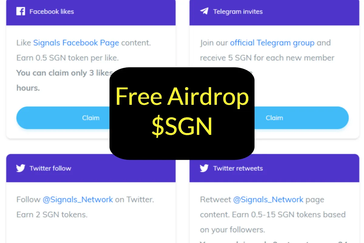 Signals SGN Token Airdrop