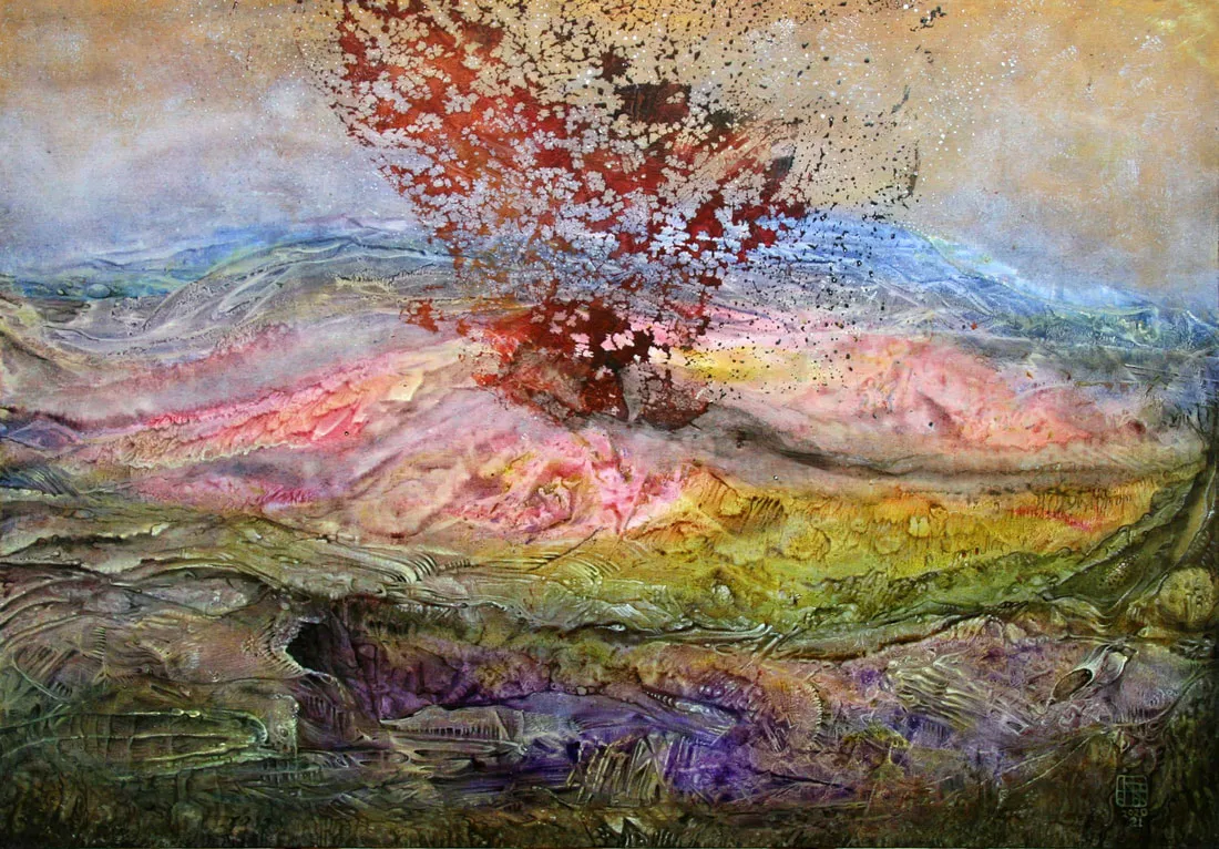 VULKAN - 2020/2021 - acrylic on canvas - 100 x 70 cm