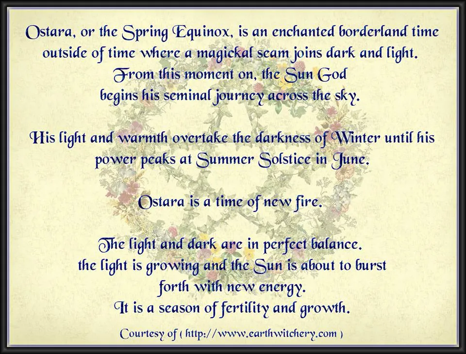 Ostara graphic from Magickal Moonie's Sanctuary