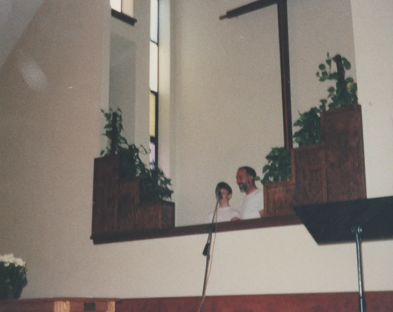 1994-07 - Baptism at CCBC - Rick Arnold, age 12, was baptized by Pastor Tom Harris-1 ok.png