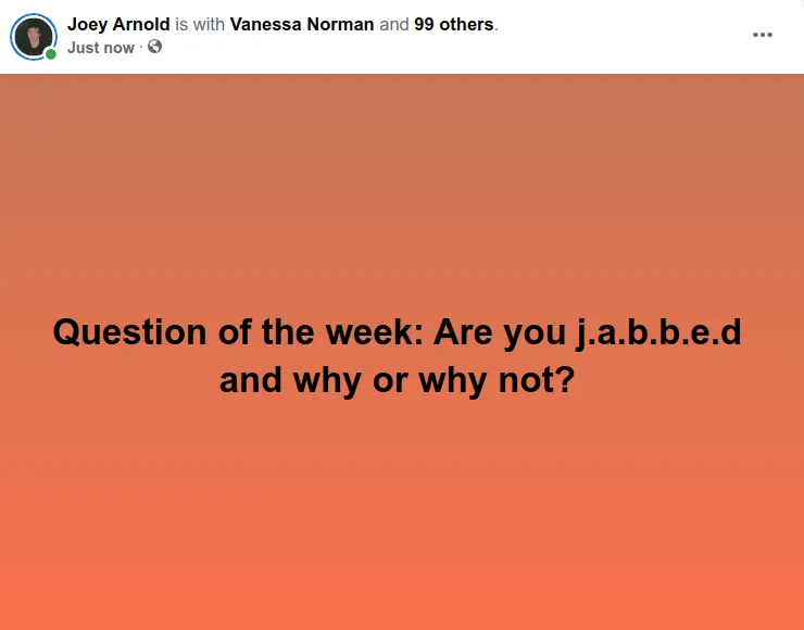 Screenshot at 2021-09-19 00:33:06 Question of the week: Are you jabbed and why or why not.png