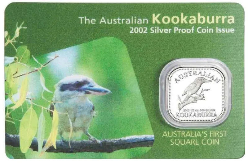 2002 1/2oz Silver Proof Australian Kookaburra with Card