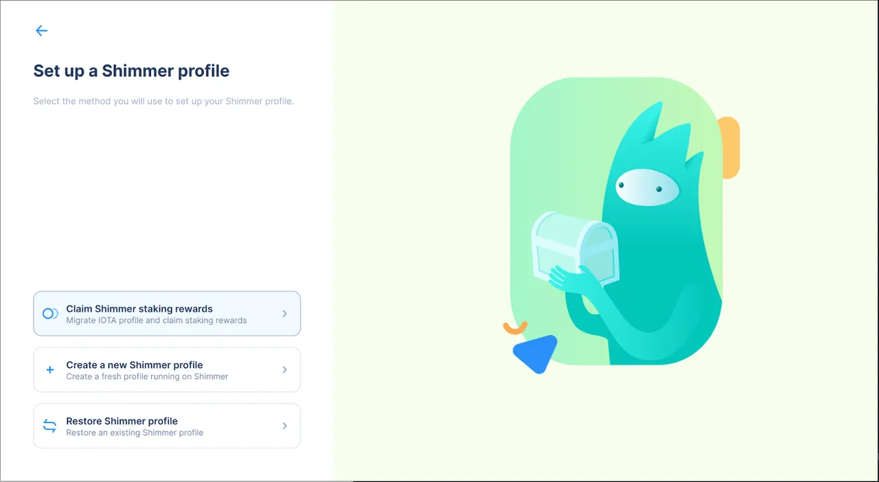 Shimmer Ledger installieren