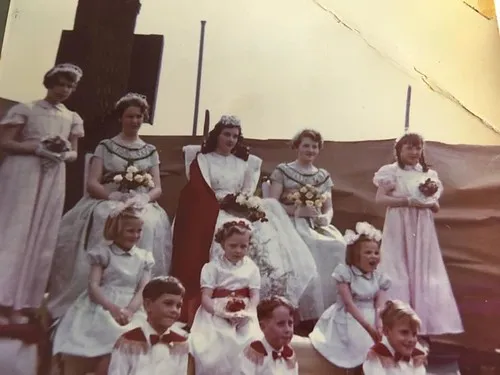 West Heath May Queen and entourage c1956